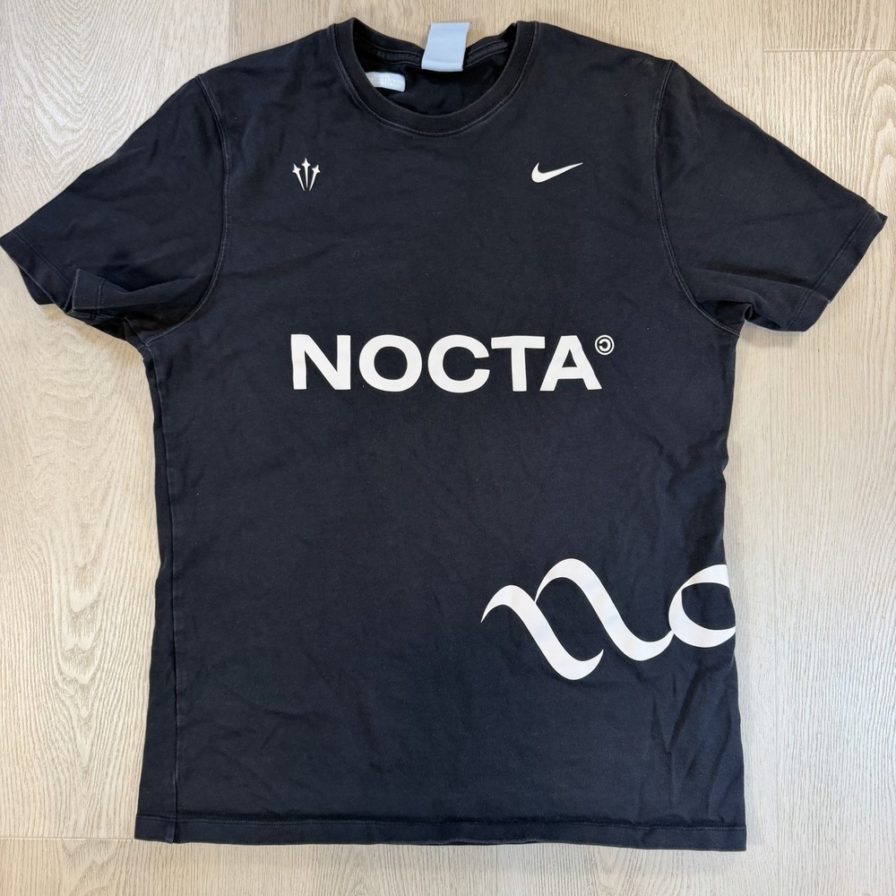 Nike NOCTA Drake T Shirt Mens M Black Graphic Logo Streetwear Tee